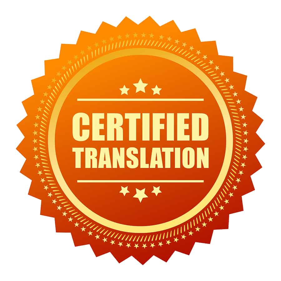 certified and notarized translation