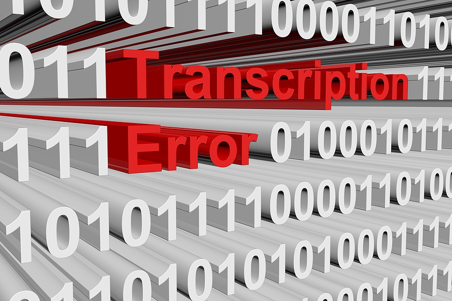 What is a Transcription Error?